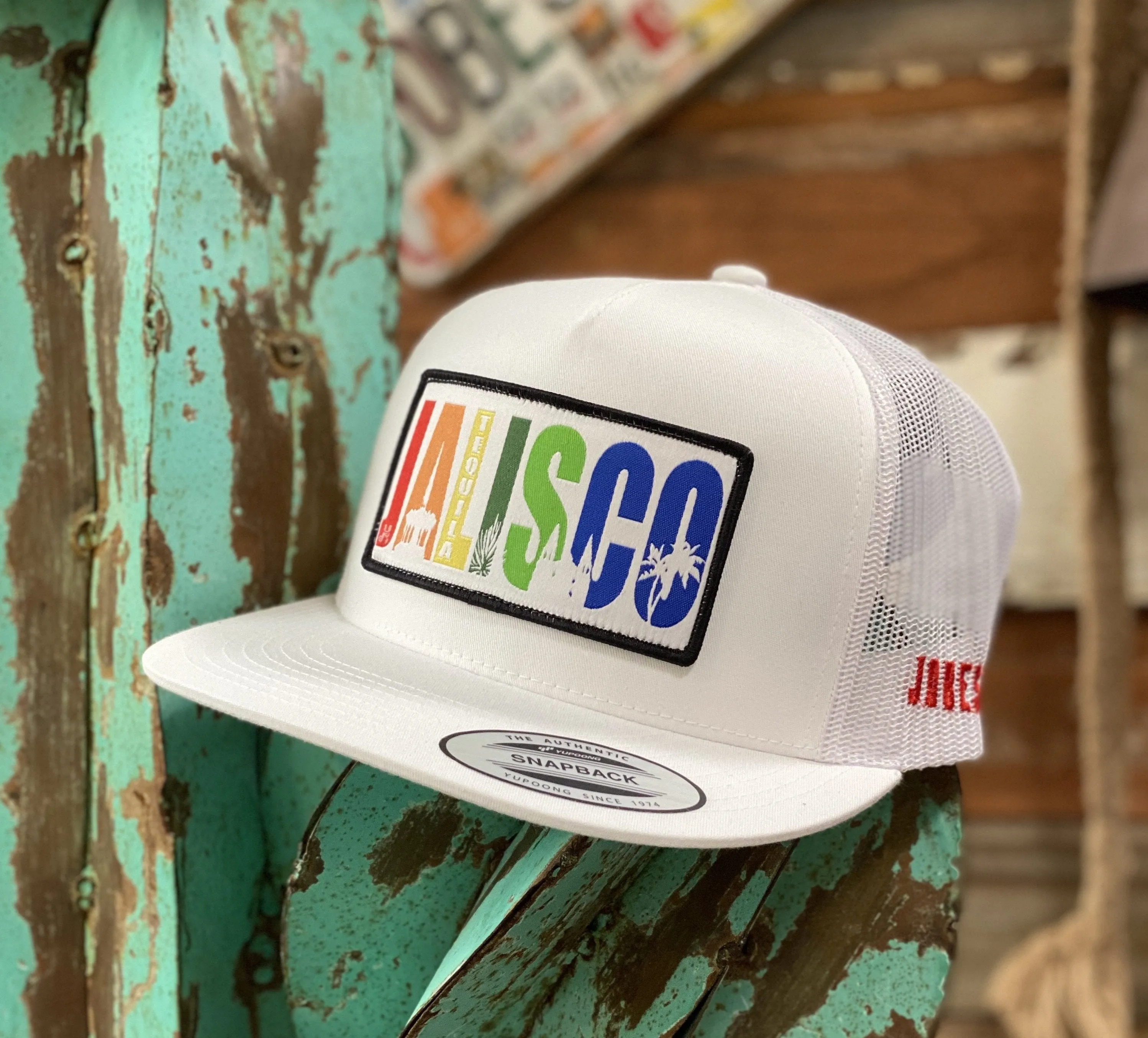 2020 Jobes Hats Trucker - All White Jalisco patch (Limited Edition)