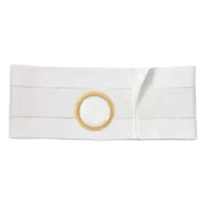 7" Right, White, Cool Comfort, Nu-Form Belt, Medium, 2-5/8" Opening Placed 1-1/2" From Bottom