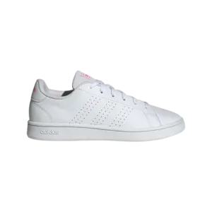 ADIDAS  ADVANTAGE BASE - WOMEN - WHITE/LUCID PINK