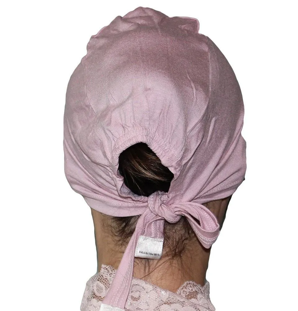 Aker Satin Bonnet Underscarf - Light Pink