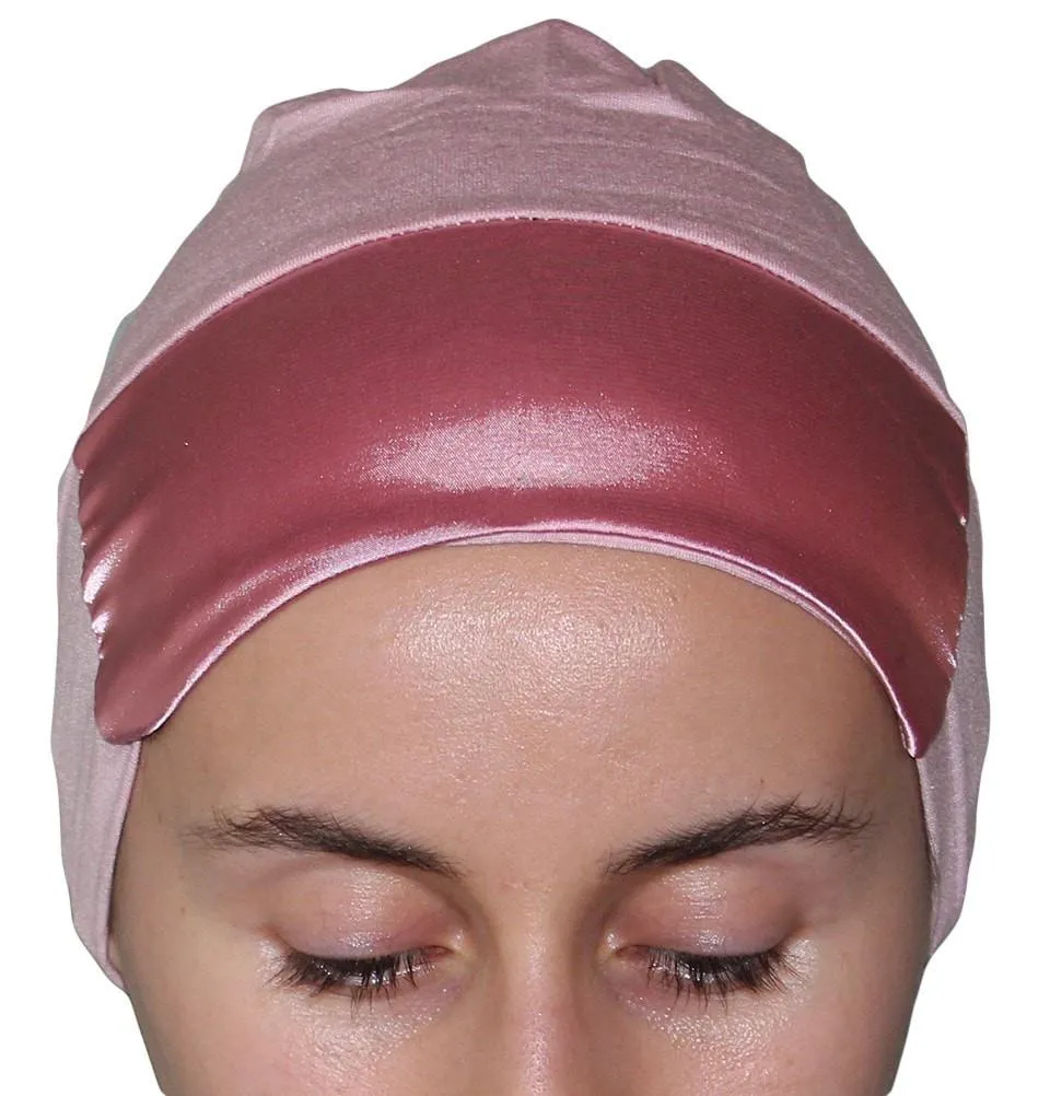 Aker Satin Bonnet Underscarf - Light Pink