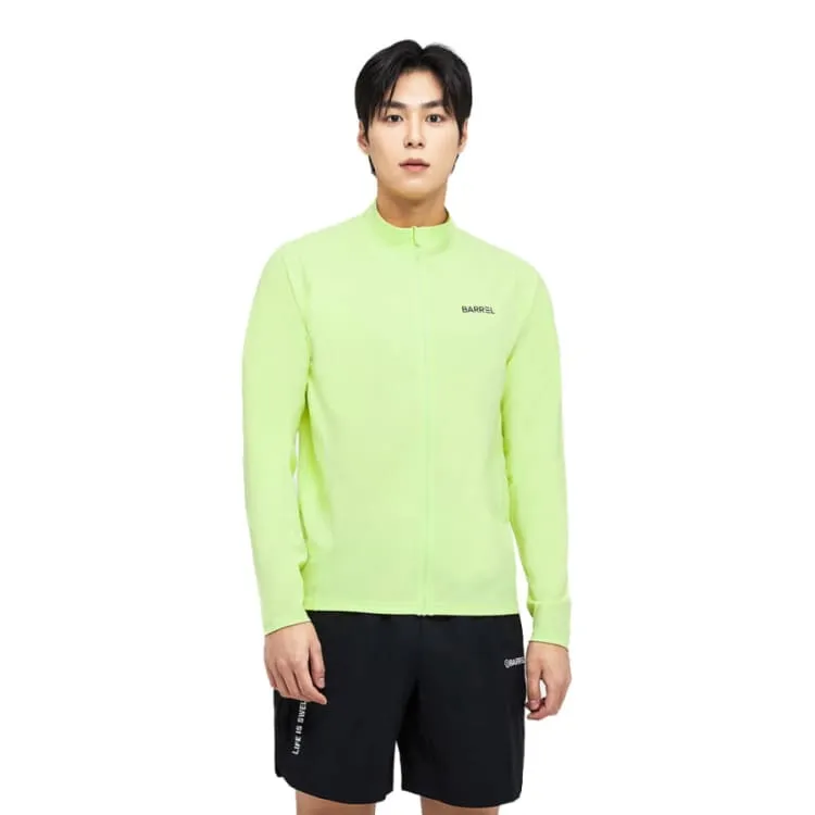 Barrel Men Essential Relax ZipUp Rashguard-LIME