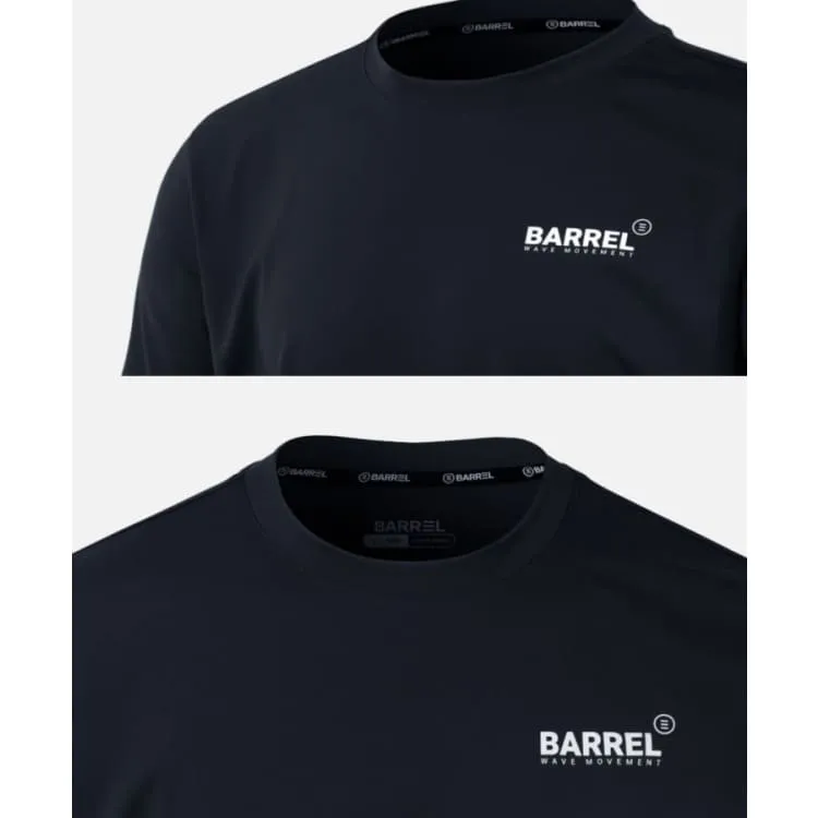 Barrel Men Vibe Sunset S/S Rashguard-BLACK