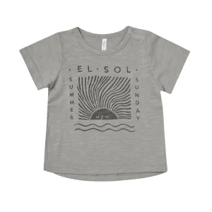 Basic Tee - El Sol - Slate - FINAL SALE