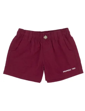 Boys Mallard Short in Maroon