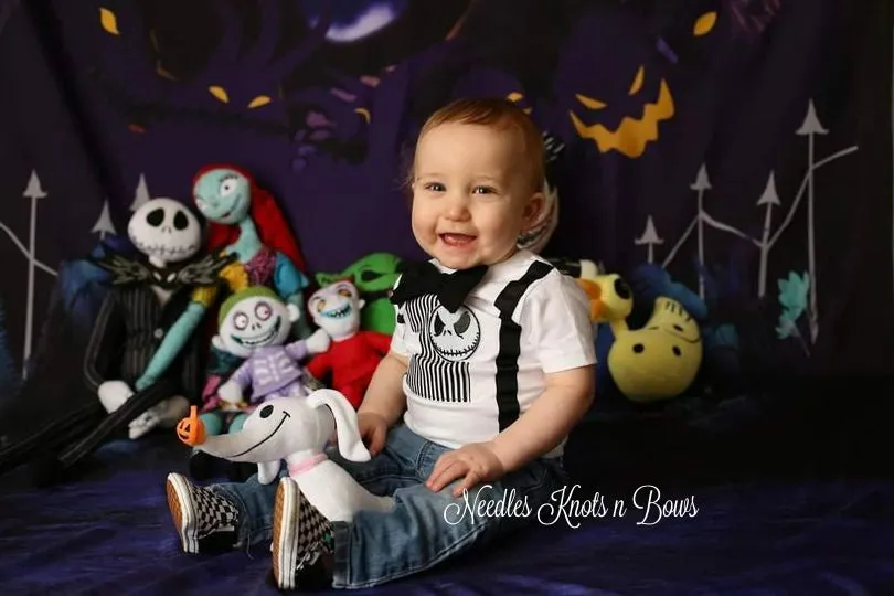 Boys Nightmare Before Christmas 1st Birthday Outfit