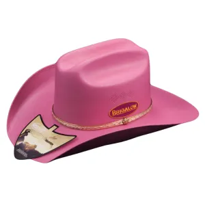 Brigalow Adults Coloured Straw Cheyenne Hat - Mid Pink