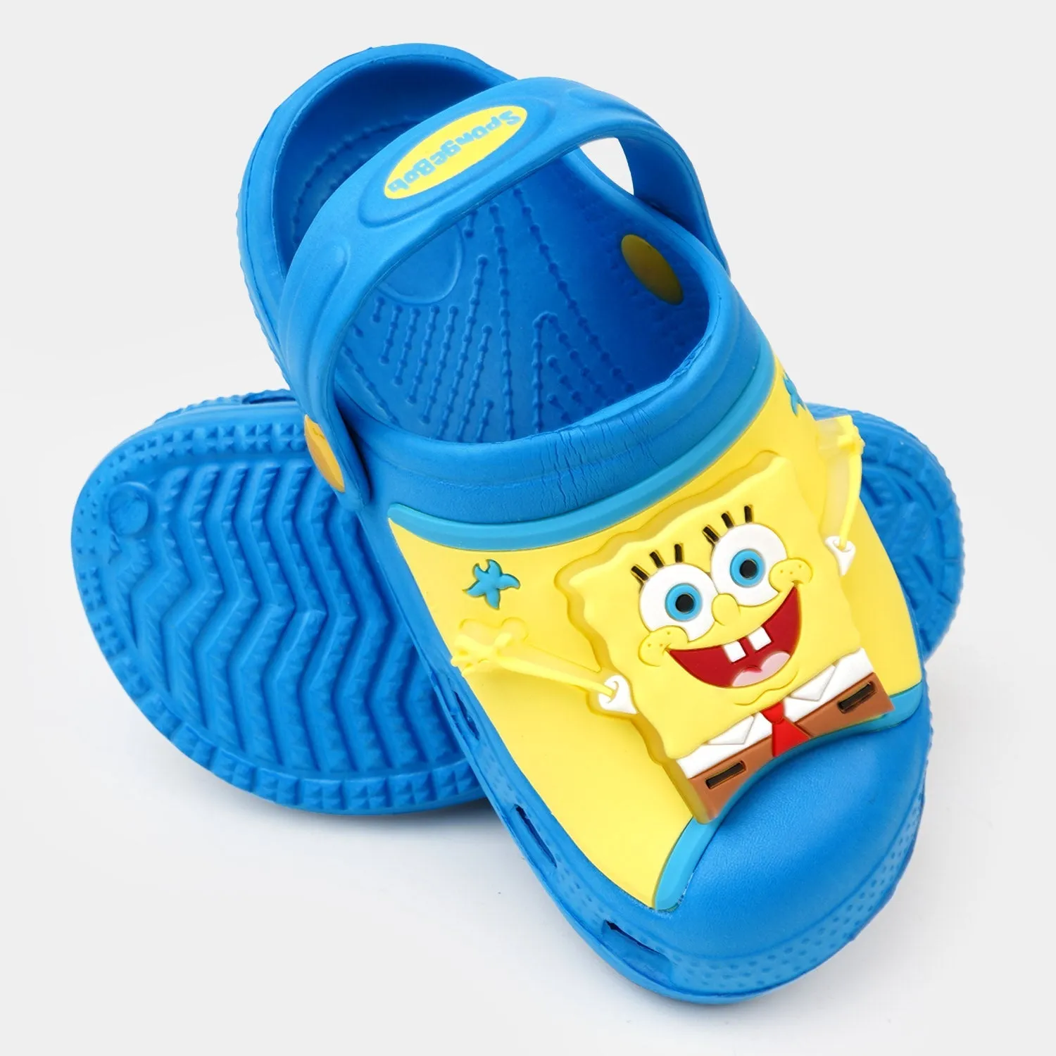 Character Boys Lightning Clogs Non-Slip Slipper - R. Blue