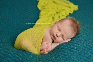 Citron Green Stretch Knit Baby Wrap