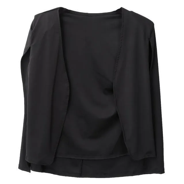 Cloak Cape Blazer Lapel Split with Pockets (US 4-12)