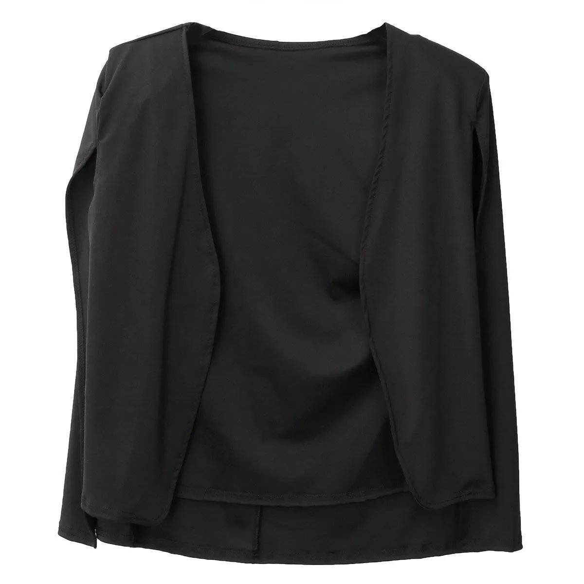 Cloak Cape Blazer Lapel Split with Pockets (US 4-12)