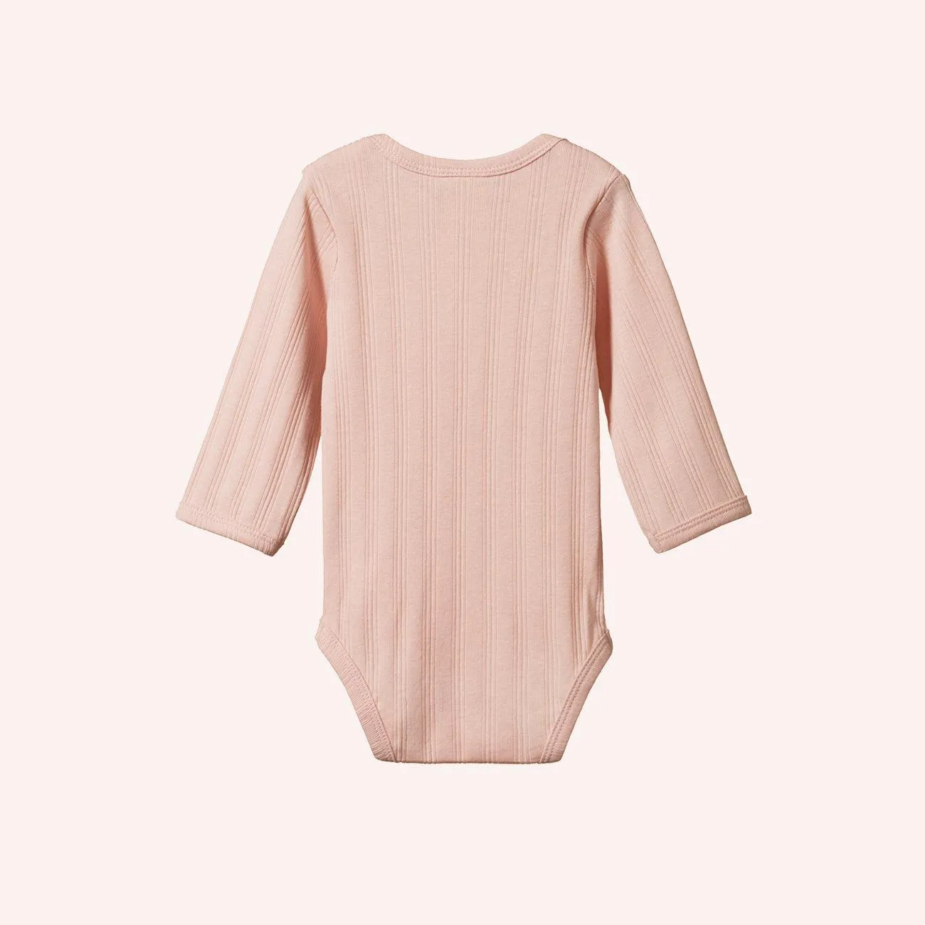 Derby Long Sleeve Bodysuit 2 pack - Natural/Rose Bud