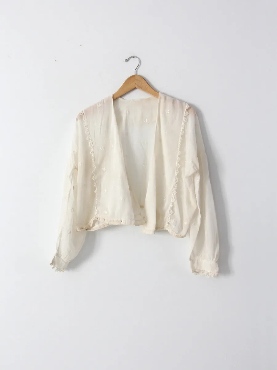 Edwardian open blouse