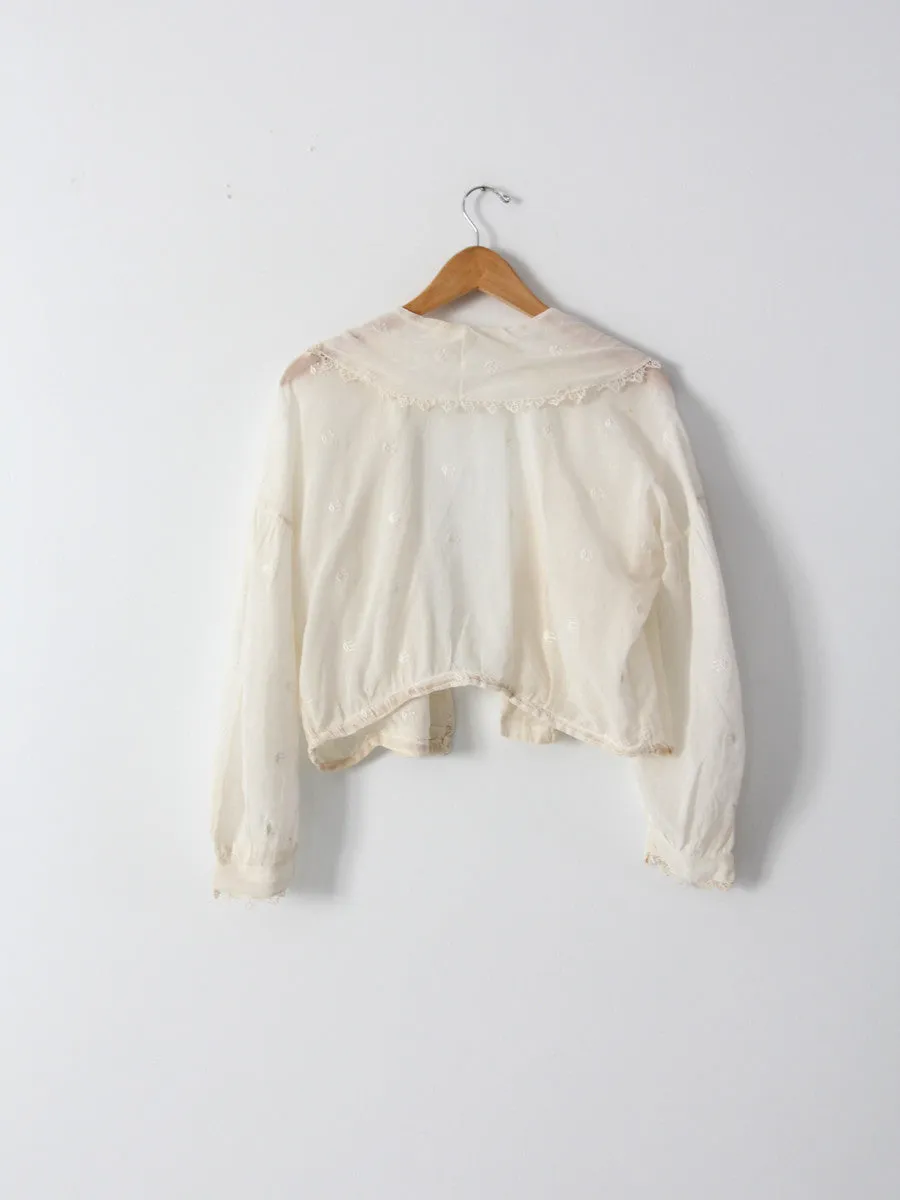 Edwardian open blouse