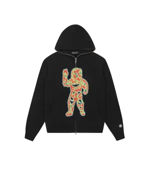 HEAT MAP STANDING ASTRO ZIP THROUGH HOOD - BLACK