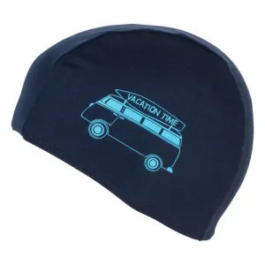 Kids Fabric Cloth Swim Cap Swimming Hat by Fashy Navy Camper Van