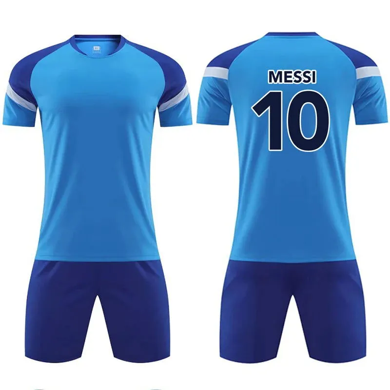 Kids Football Jerseys Boys girl Soccer Sets Short Kids Sleeve Football Uniforms Children Soccer Tracksuit Team sports shirt