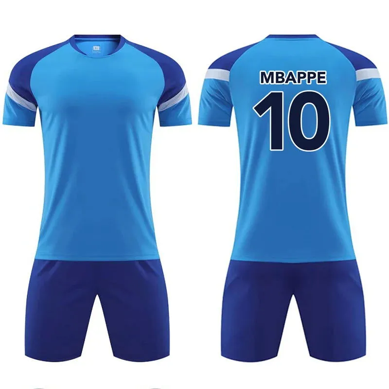 Kids Football Jerseys Boys girl Soccer Sets Short Kids Sleeve Football Uniforms Children Soccer Tracksuit Team sports shirt