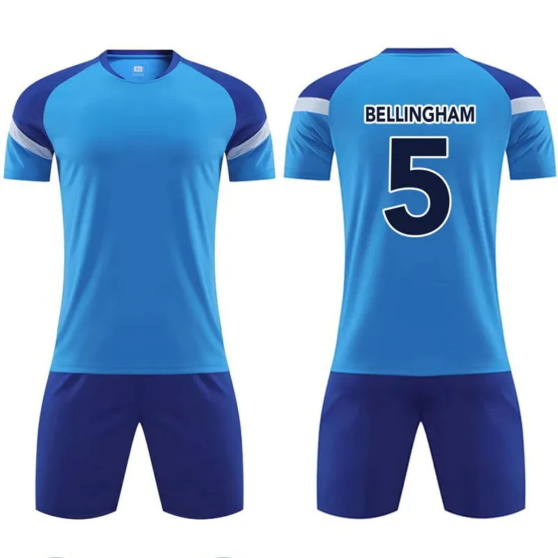 Kids Football Jerseys Boys girl Soccer Sets Short Kids Sleeve Football Uniforms Children Soccer Tracksuit Team sports shirt