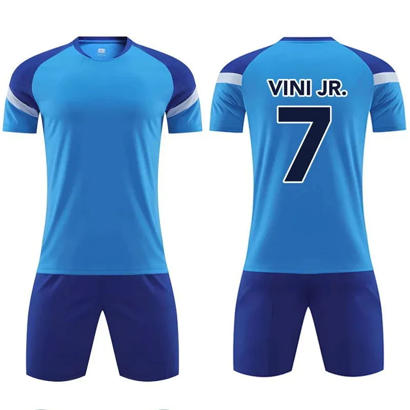 Kids Football Jerseys Boys girl Soccer Sets Short Kids Sleeve Football Uniforms Children Soccer Tracksuit Team sports shirt