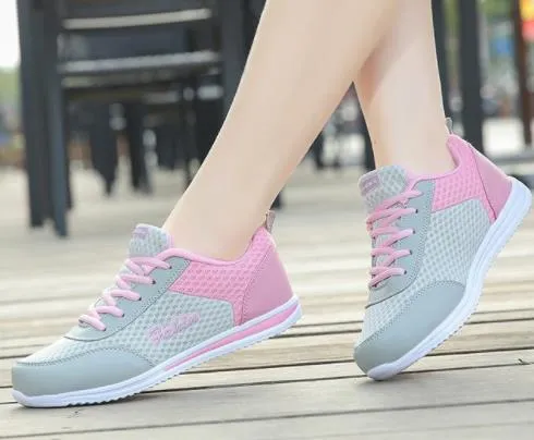 LZJ New Platform Sneakers Shoes Breathable Casual Shoes Woman Fashion Height Increasing Ladies Shoes Plus Size 35-42 2019