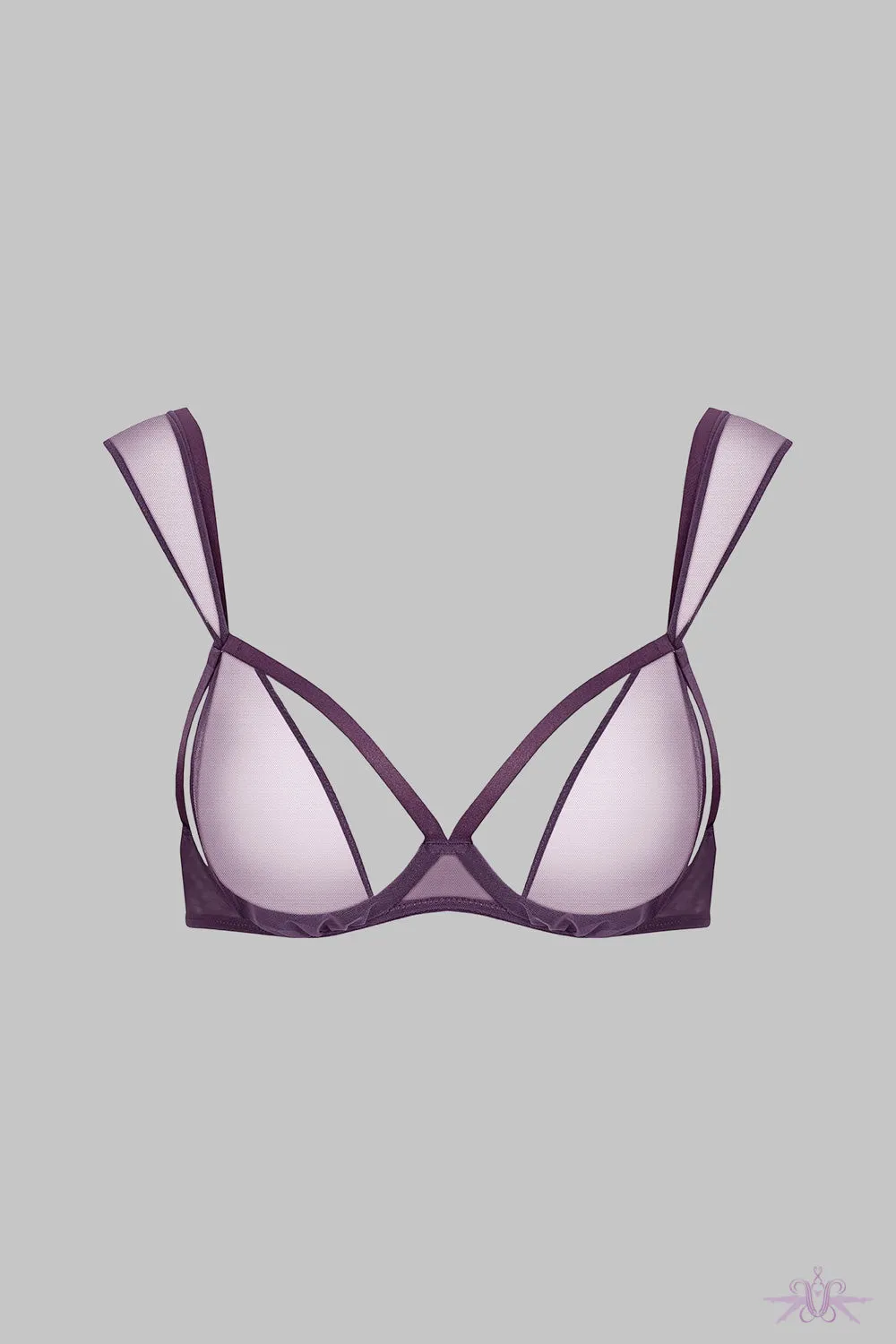 Maison Close L'Amoureuse Violet Orchid Naked Scarf Bra