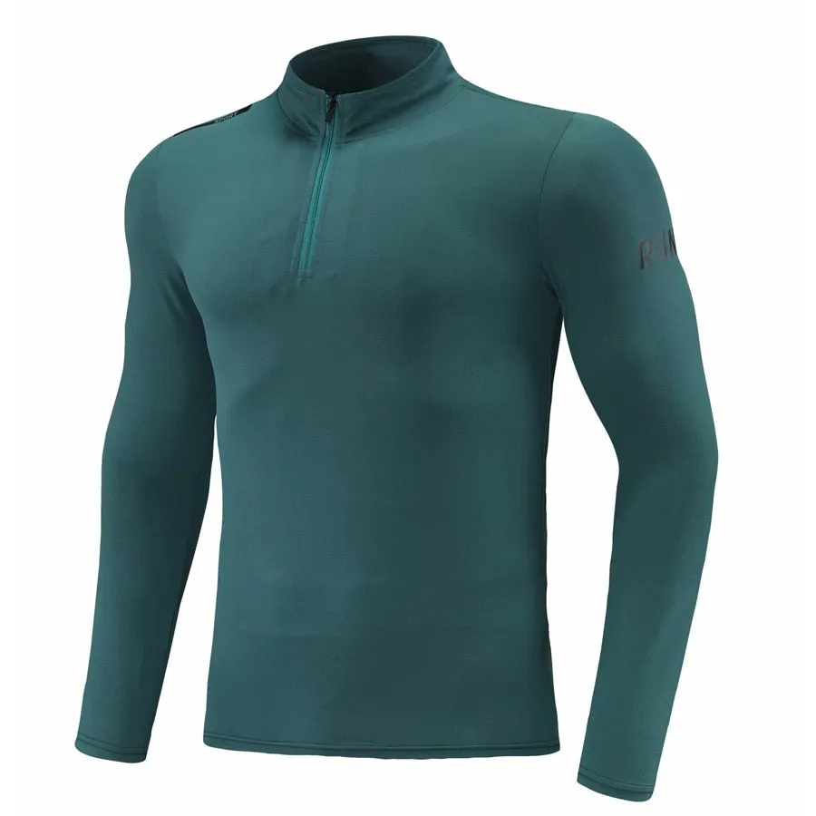 Men Running Sweatshirt Long Sleeve Compression Tshirt Male Fitness Sport Uniform GYM Tops Bodybuilding Tee Homme Outdoor Clothes