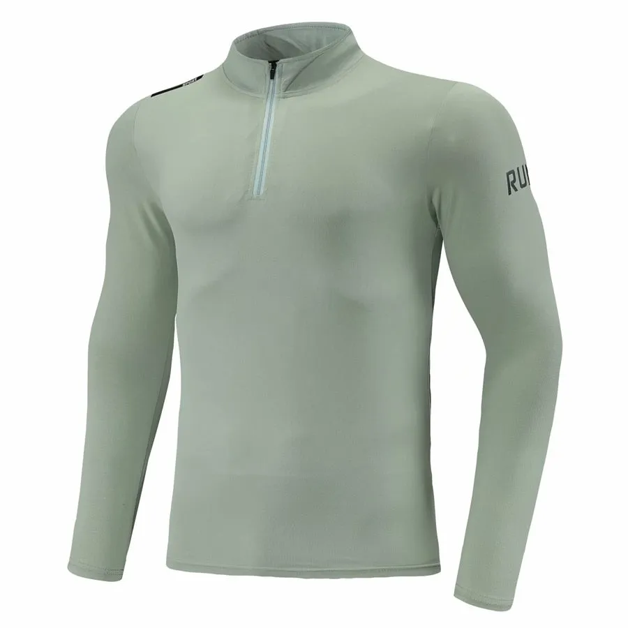 Men Running Sweatshirt Long Sleeve Compression Tshirt Male Fitness Sport Uniform GYM Tops Bodybuilding Tee Homme Outdoor Clothes