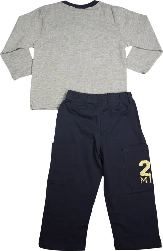 Mish Mish Baby Boys Infant Toddler Long Sleeve Cotton 2 Piece Pant Sets