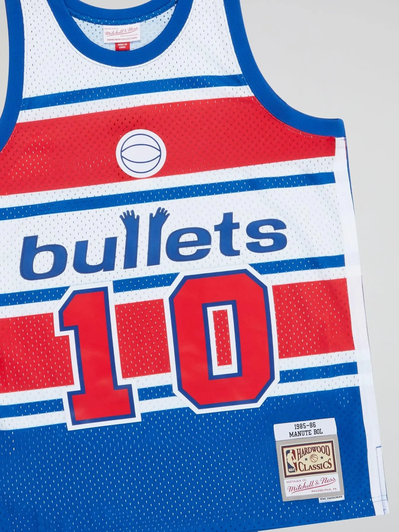 Mitchell and Ness - NBA Swingman Jersey Bullets 1985 Manute Bol