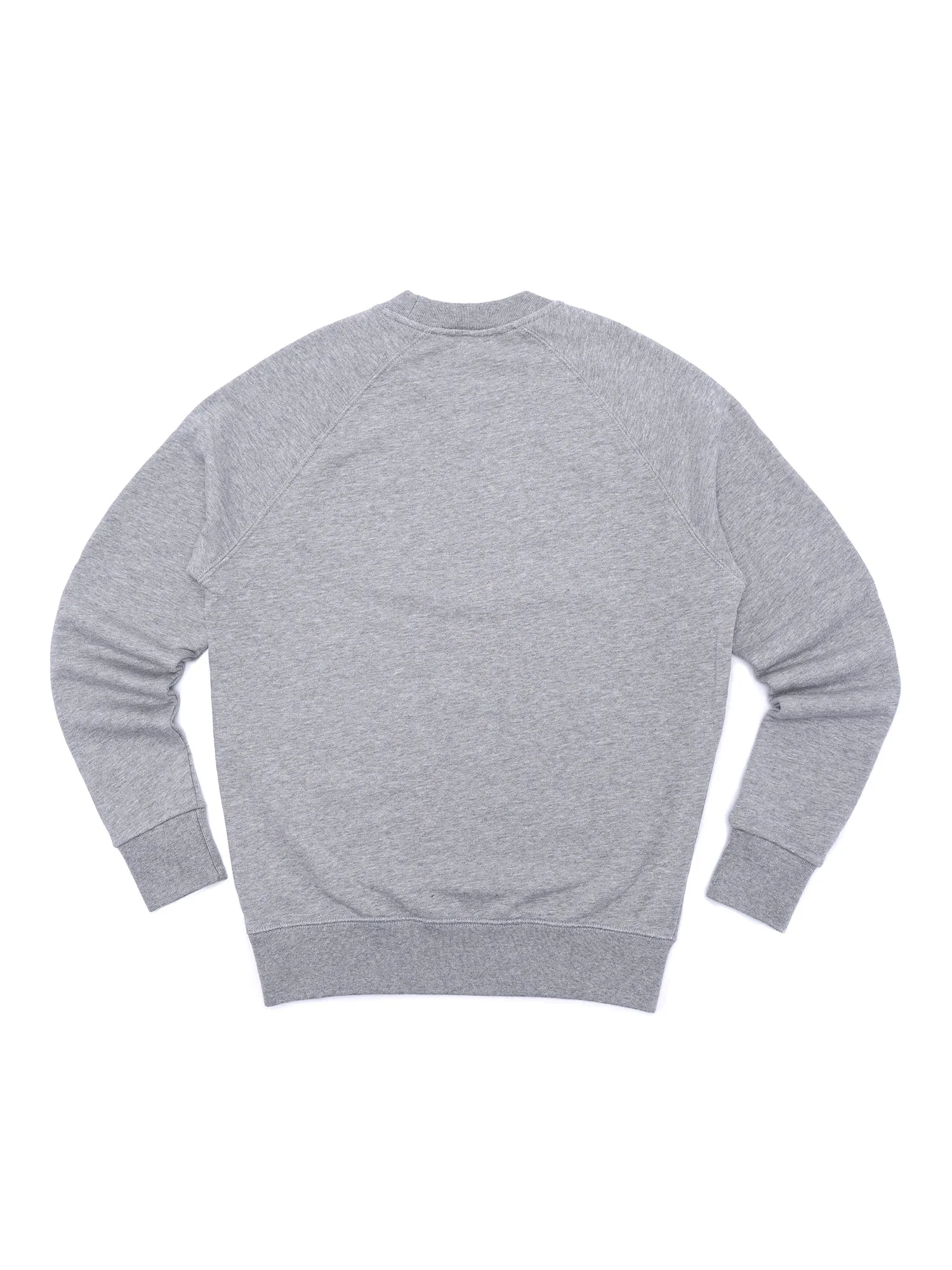 M_SWEATSHIRT FOX HEAD PATCH_GREY MELANGE