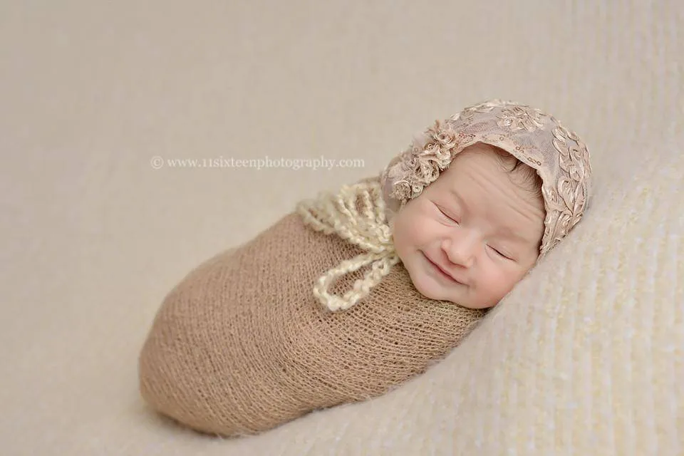 Natural Tan Stretch Knit Baby Wrap