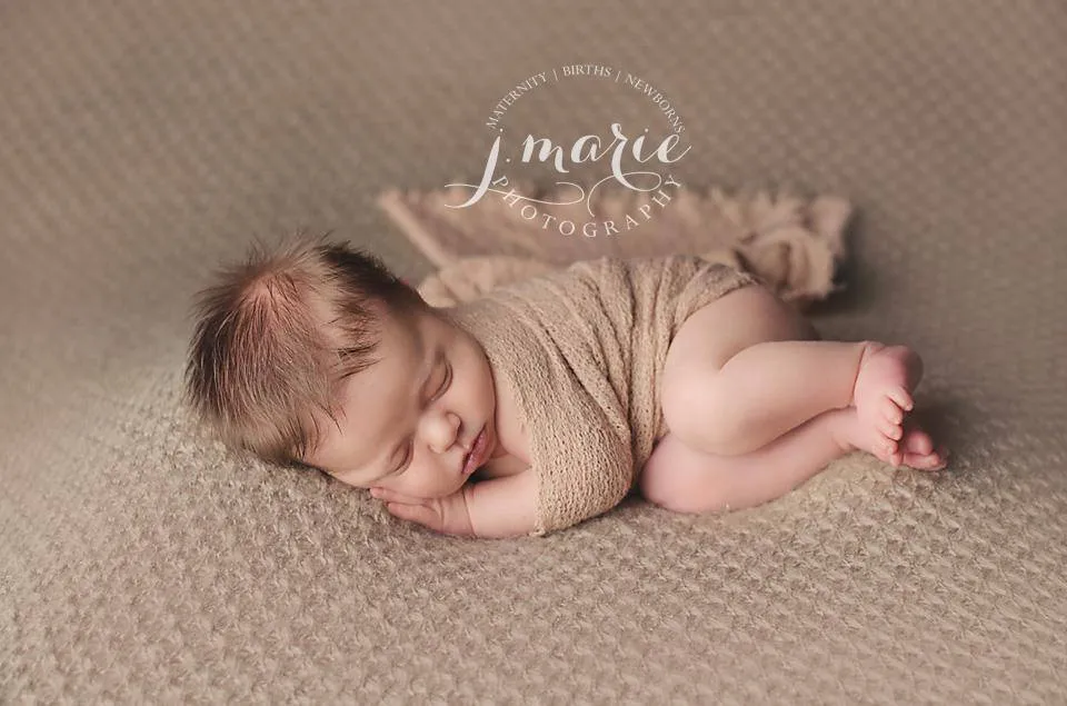 Natural Tan Stretch Knit Baby Wrap