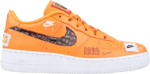 Nike Air Force 1 '07 Premium GS 'Just Do It' Orange