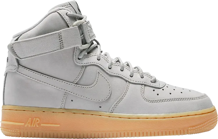 Nike Air Force 1 High WB GS 'Grey Gum' sneakers, gray