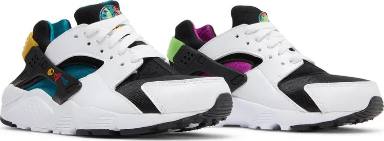 Nike Air Huarache GS 'Peace, Love, Swoosh', white