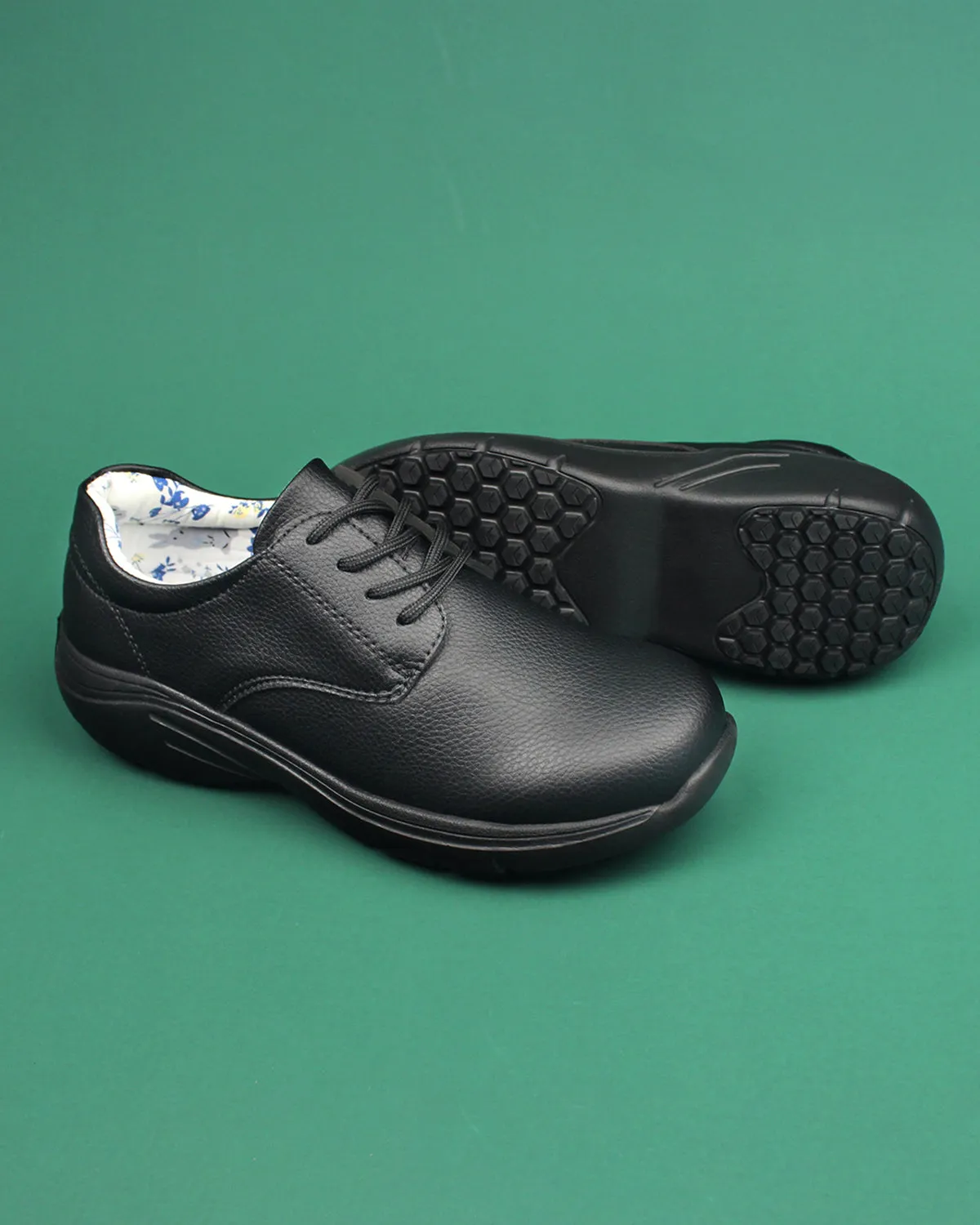 Nurse Shoes -Bregella Black Flower