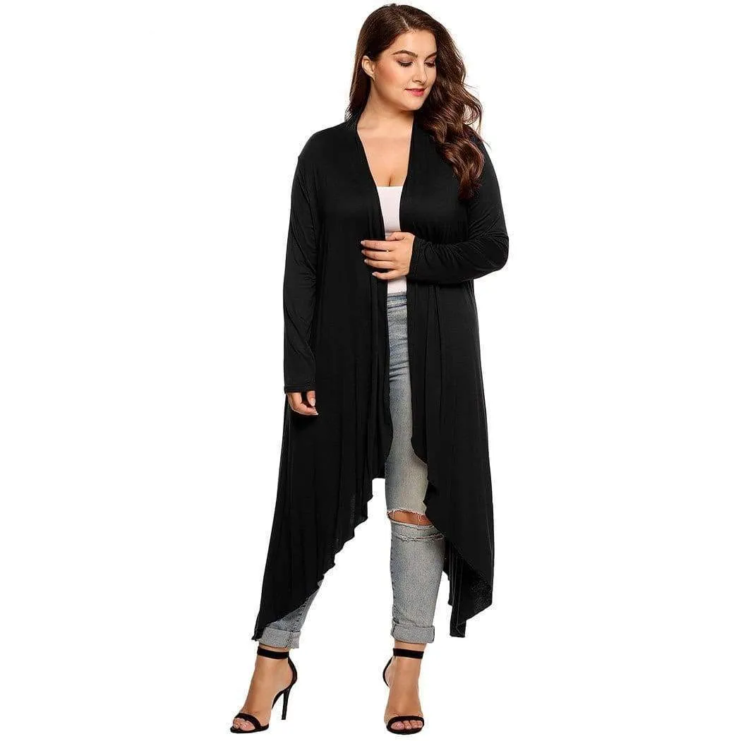 Plus Size - Women Cardigan Long Jacket,  Large Sweater, Big Oversized L-5XL (US 10-34)