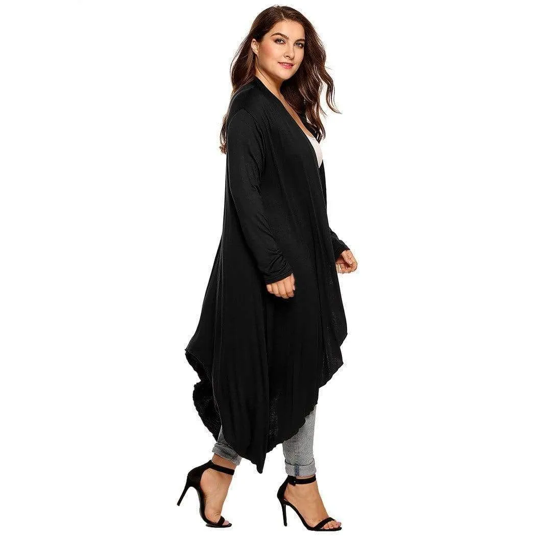 Plus Size - Women Cardigan Long Jacket,  Large Sweater, Big Oversized L-5XL (US 10-34)