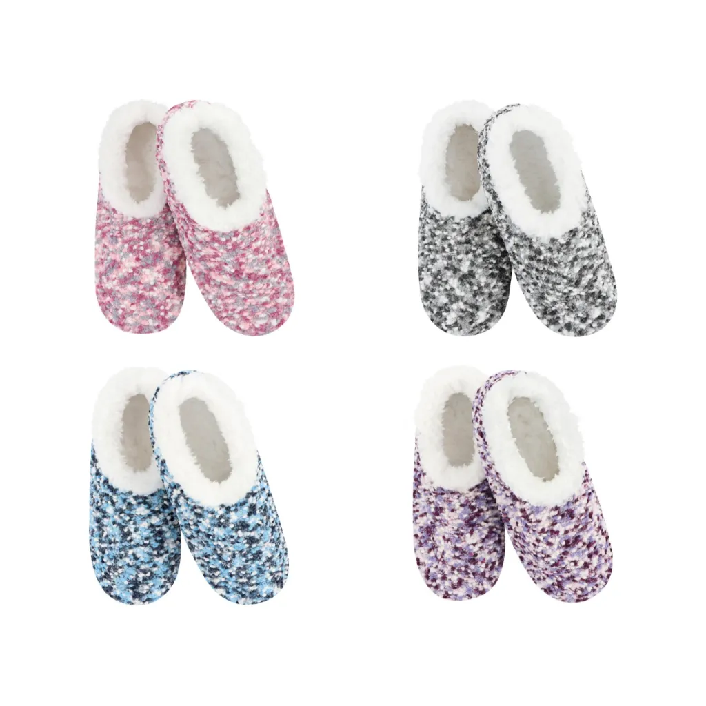 Popcorn Stitch Snoozies Slippers - Womens