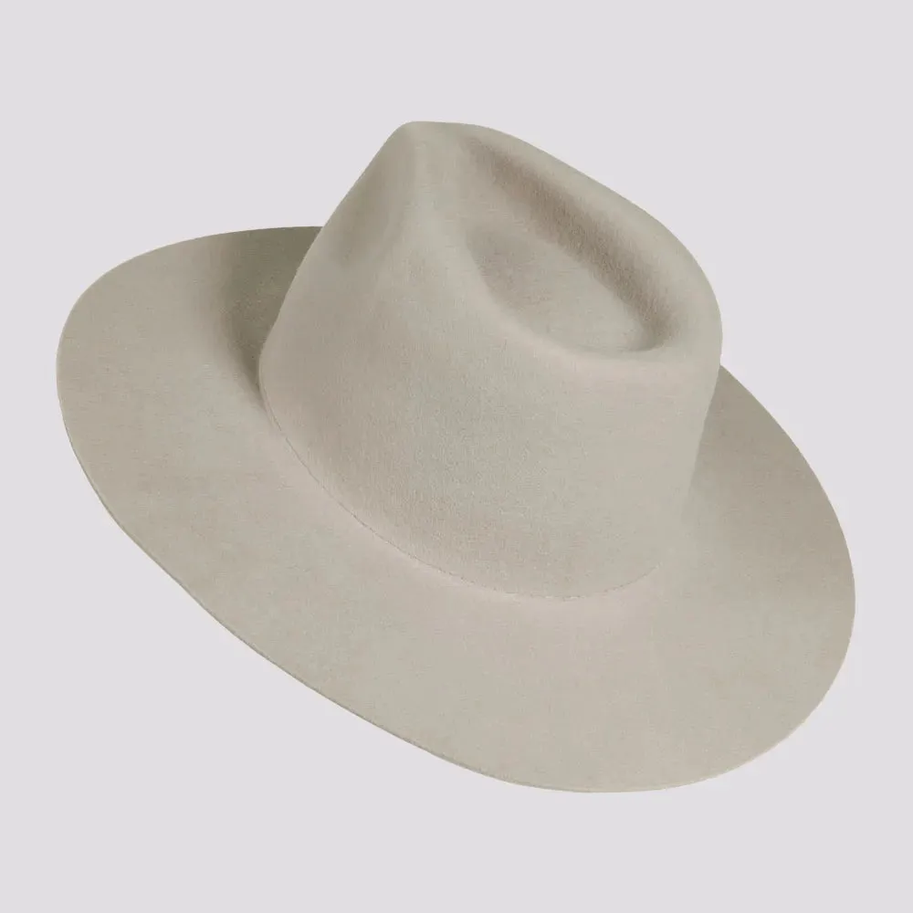 Rancher | Womens Wide Brim Felt Fedora Hat