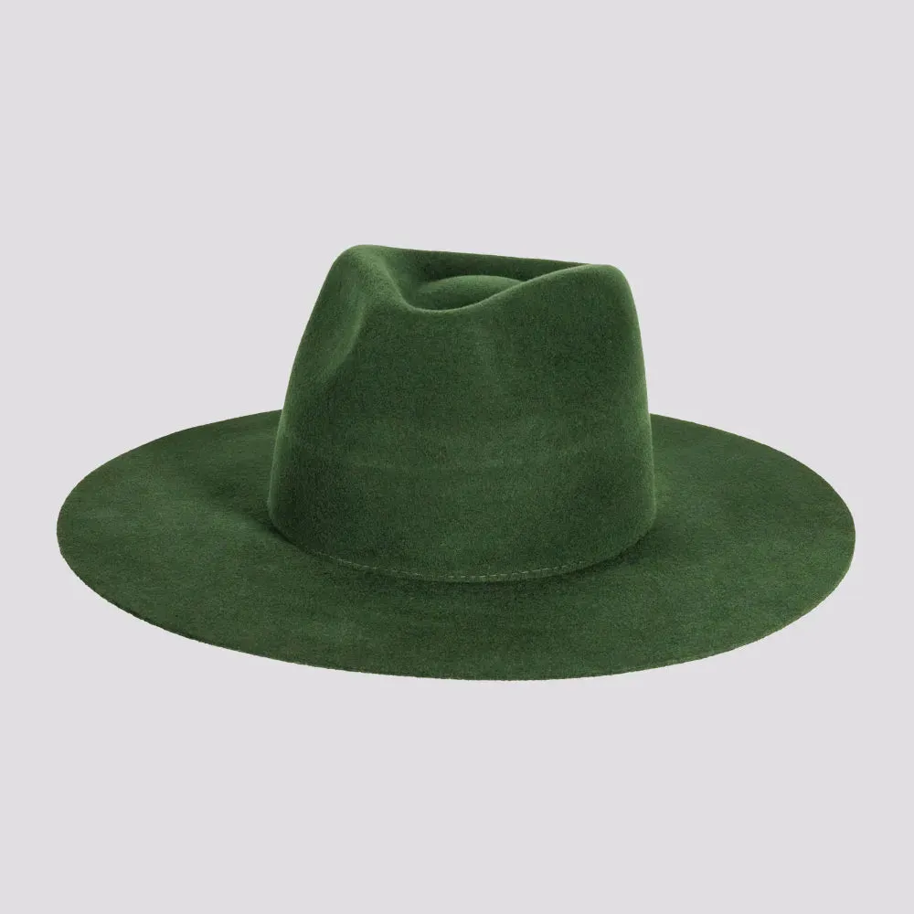 Rancher | Womens Wide Brim Felt Fedora Hat