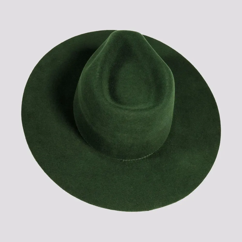 Rancher | Womens Wide Brim Felt Fedora Hat