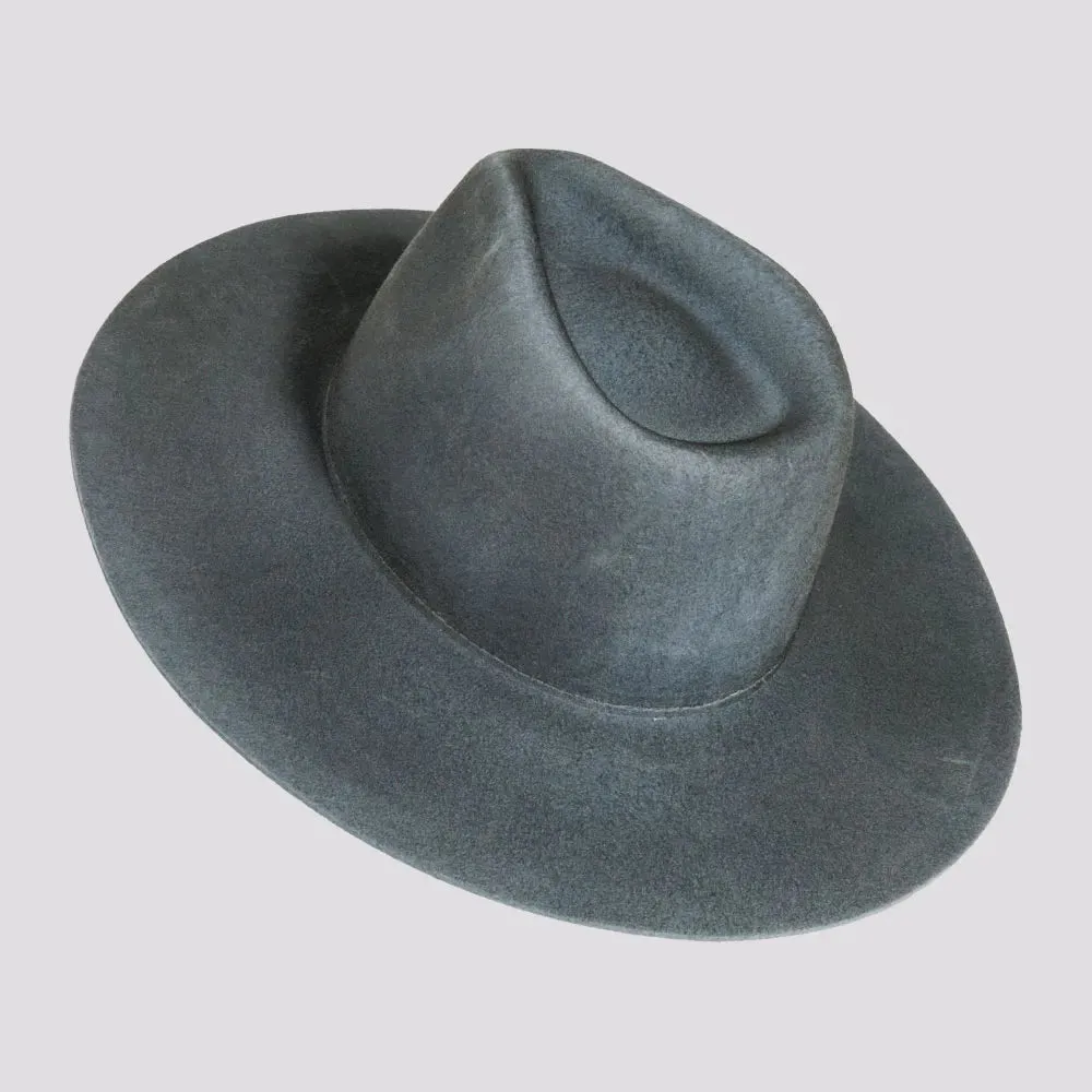 Rancher | Womens Wide Brim Felt Fedora Hat