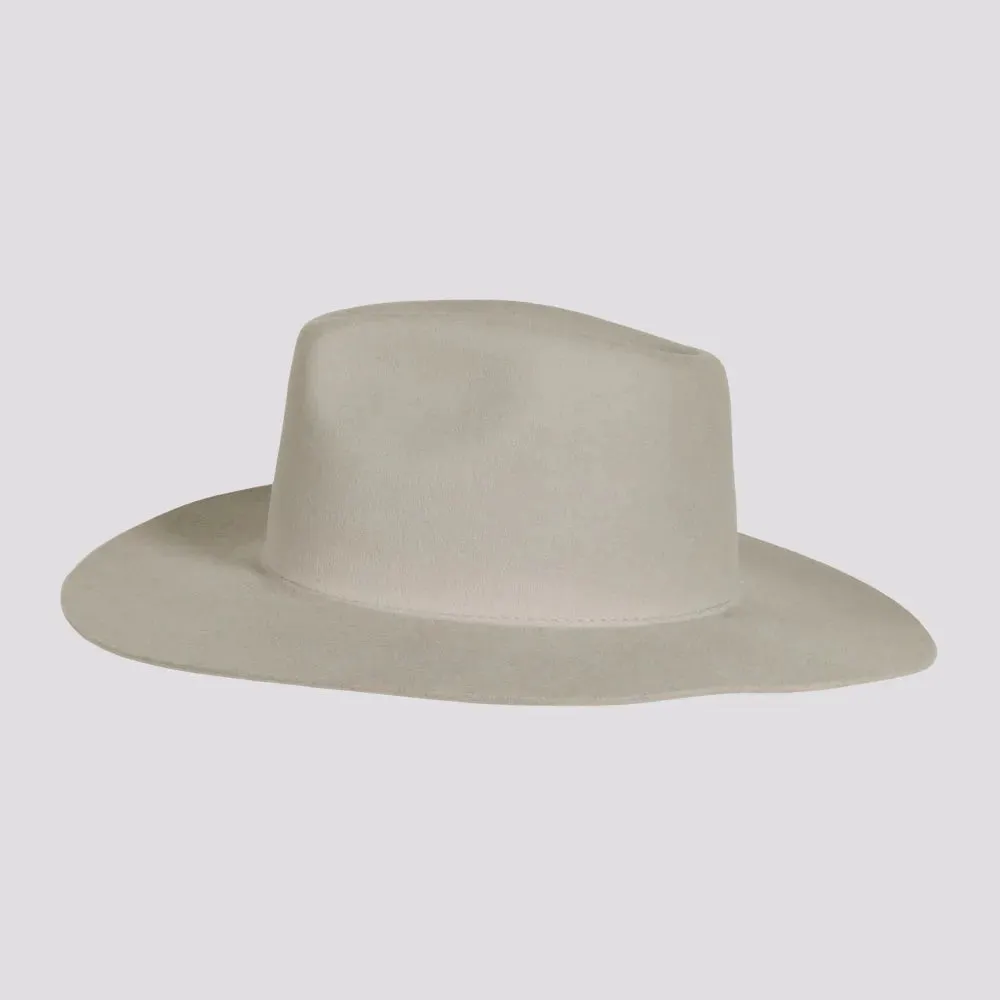 Rancher | Womens Wide Brim Felt Fedora Hat