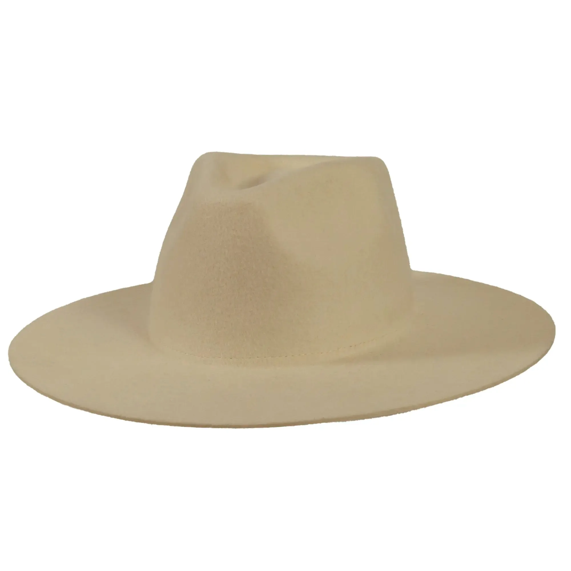 Rancher | Womens Wide Brim Felt Fedora Hat