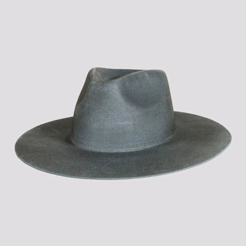 Rancher | Womens Wide Brim Felt Fedora Hat