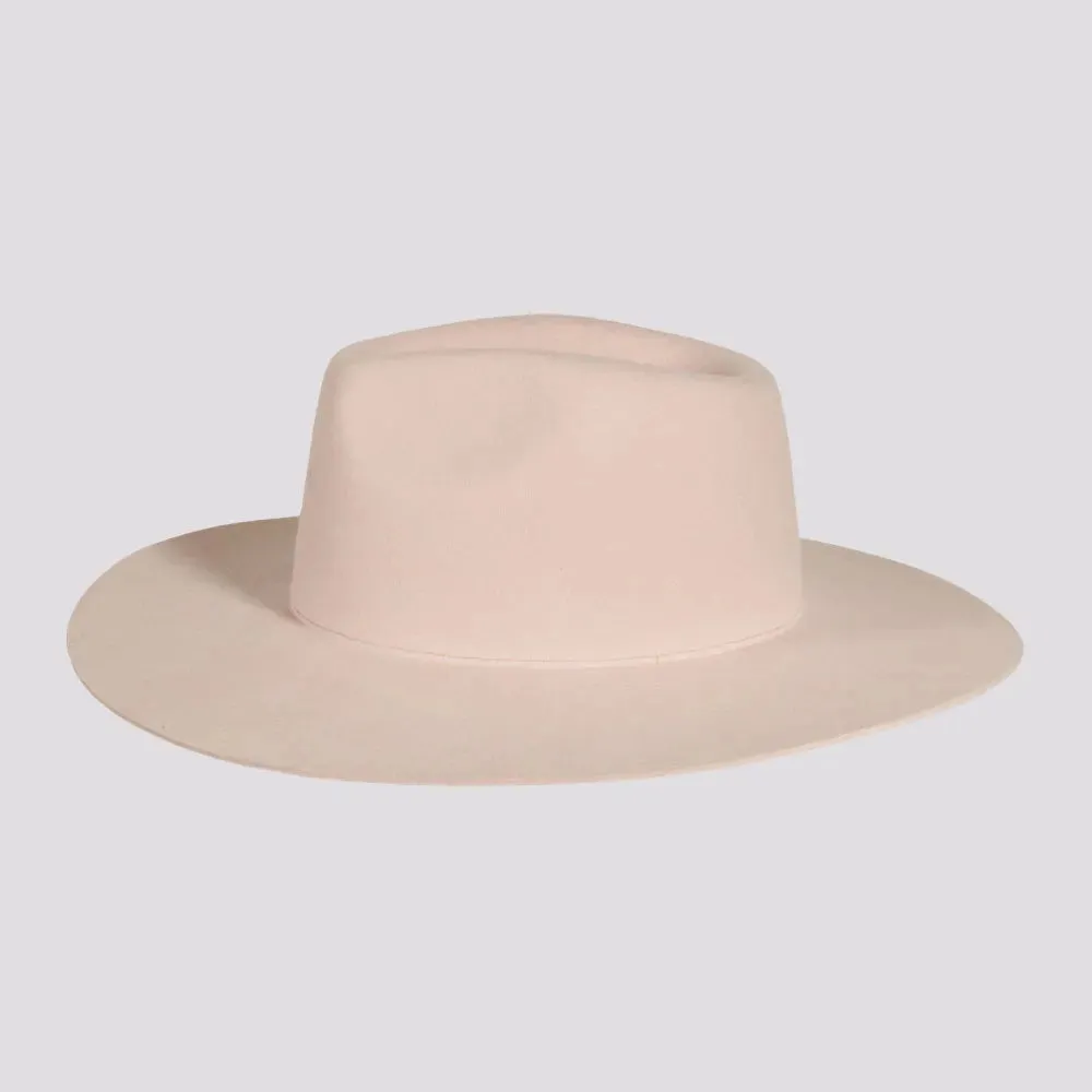 Rancher | Womens Wide Brim Felt Fedora Hat