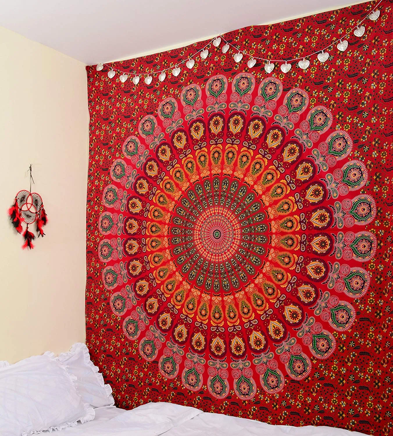 Red Love Tapestry