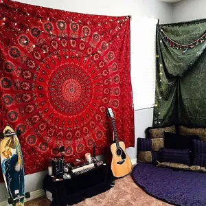 Red Love Tapestry